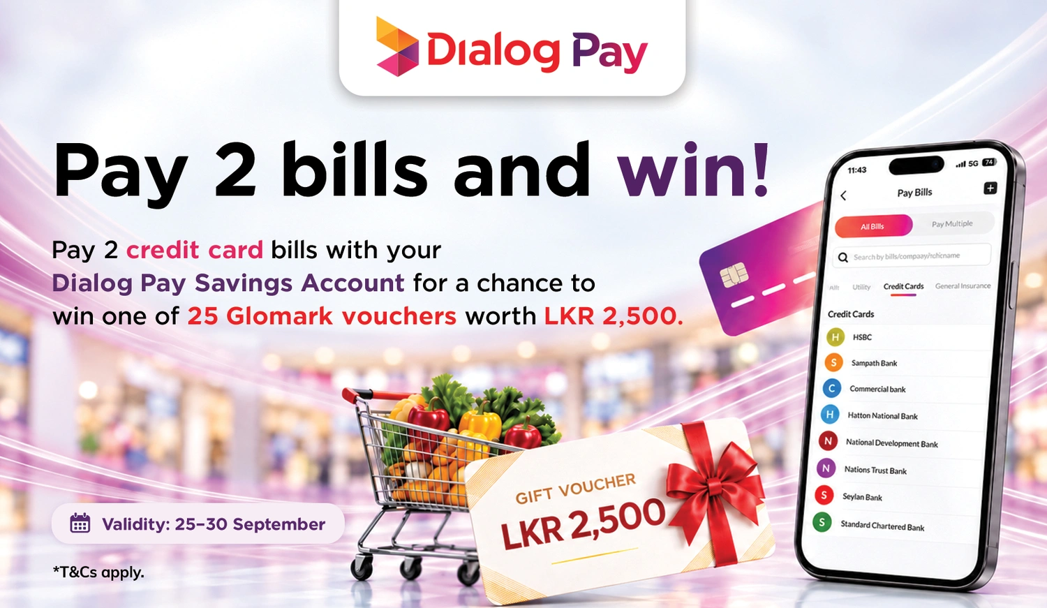 Pay 2 bills and win